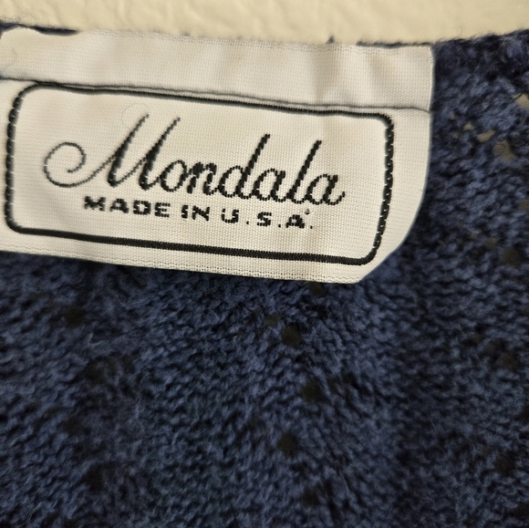 Mondala Crochet Open Front Cardigan size Medium - Picture 11 of 14